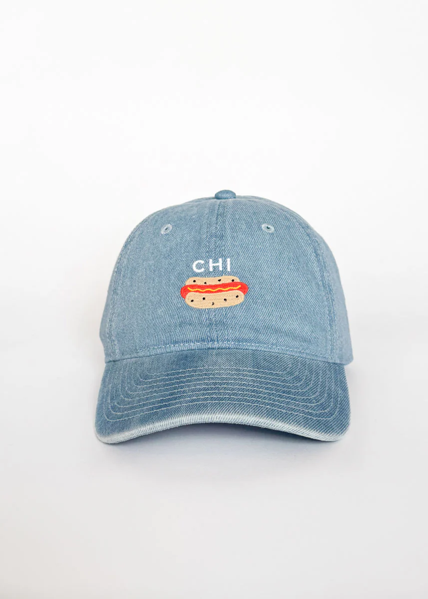 Youth Tiny Chi Hot Dog Icon Hat - Denim