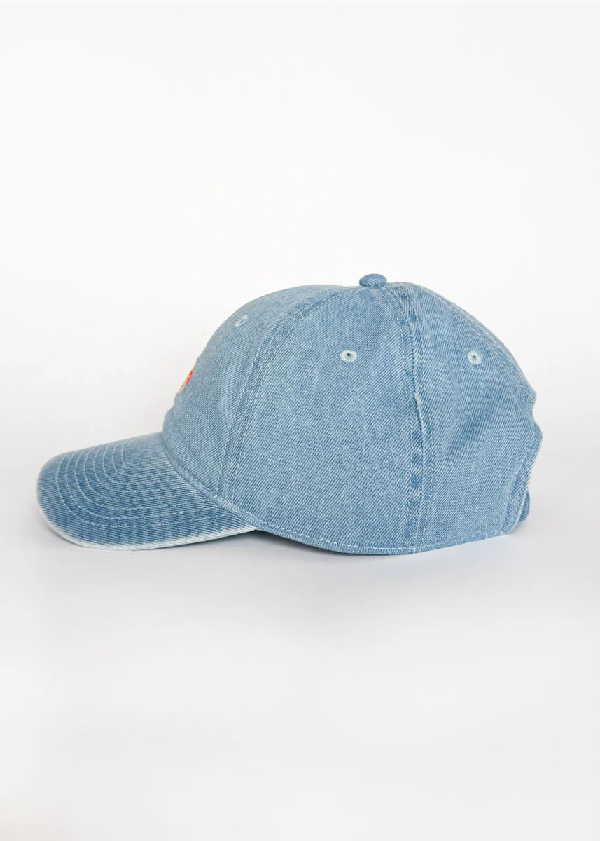 Youth Tiny Chi Hot Dog Icon Hat - Denim - Image 4